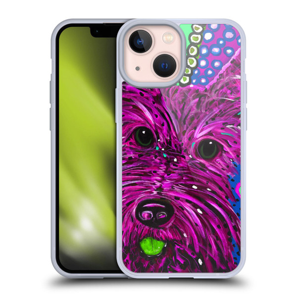 Mad Dog Art Gallery Dogs Scottie Soft Gel Case for Apple iPhone 13 Mini