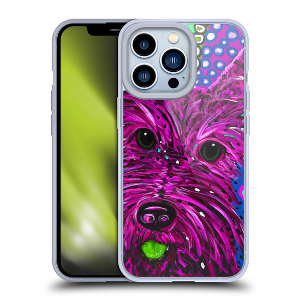 Mad Dog Art Gallery Dogs Scottie Soft Gel Case for Apple iPhone 13 Pro