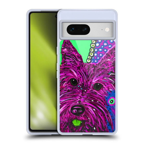 Mad Dog Art Gallery Dogs Scottie Soft Gel Case for Google Pixel 7