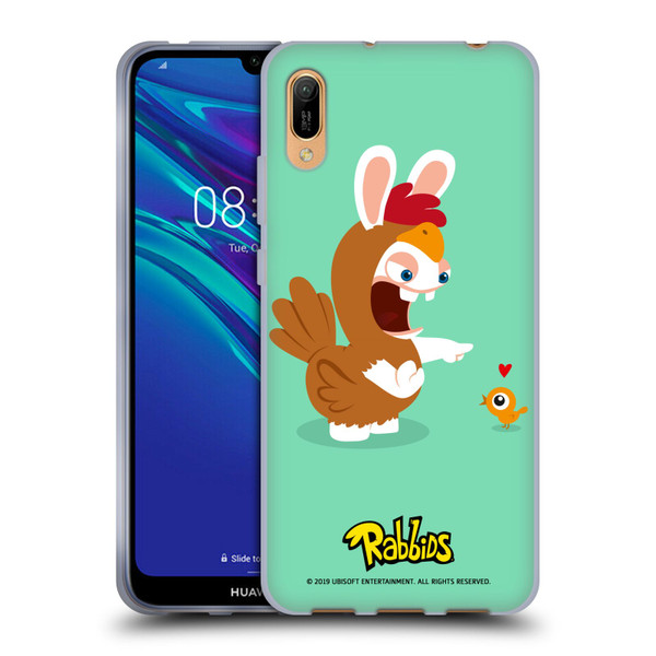 Rabbids Costumes Chicken Soft Gel Case for Huawei Y6 Pro (2019)