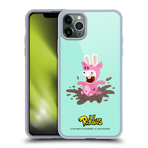 Rabbids Costumes Pig Soft Gel Case for Apple iPhone 11 Pro Max