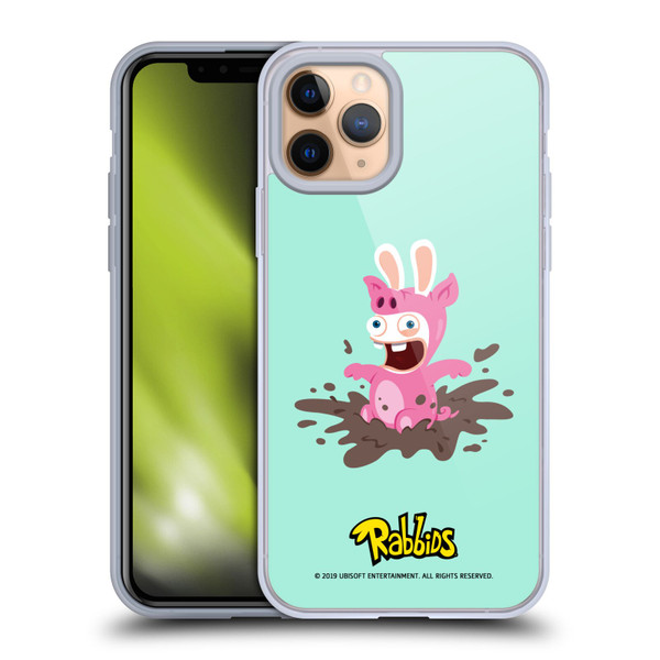 Rabbids Costumes Pig Soft Gel Case for Apple iPhone 11 Pro