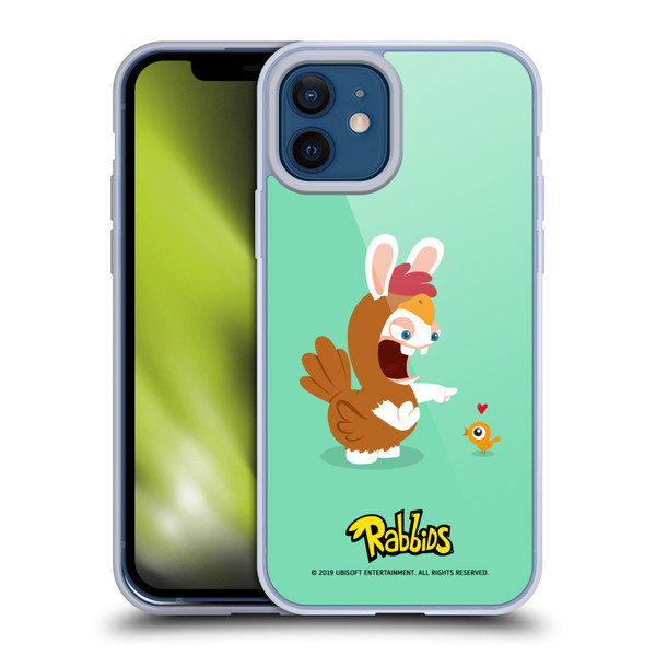 Rabbids Costumes Chicken Soft Gel Case for Apple iPhone 12 / iPhone 12 Pro