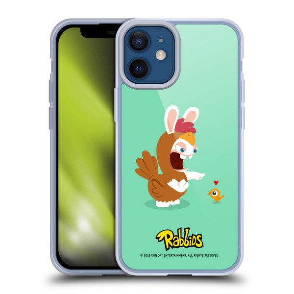 Rabbids Costumes Chicken Soft Gel Case for Apple iPhone 12 Mini