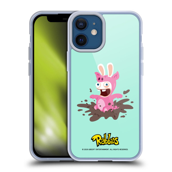 Rabbids Costumes Pig Soft Gel Case for Apple iPhone 12 Mini