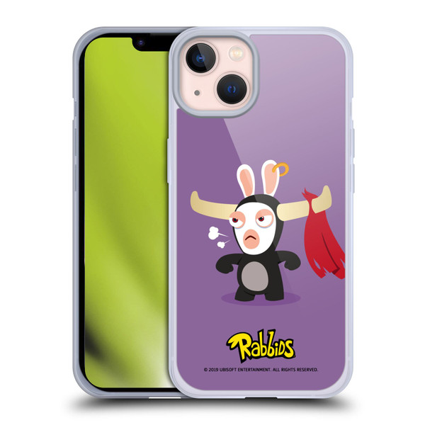 Rabbids Costumes Bull Soft Gel Case for Apple iPhone 13