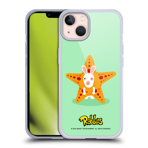 Rabbids Costumes Starfish Soft Gel Case for Apple iPhone 13