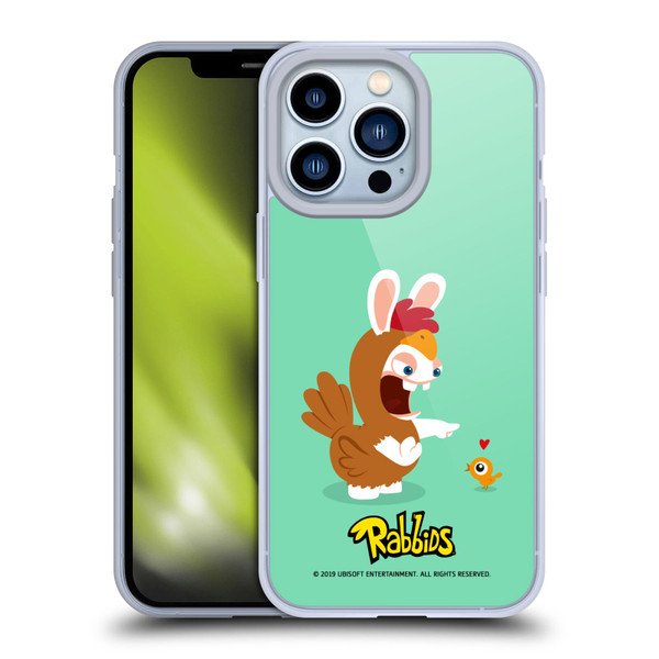 Rabbids Costumes Chicken Soft Gel Case for Apple iPhone 13 Pro