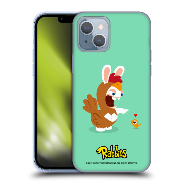 Rabbids Costumes Chicken Soft Gel Case for Apple iPhone 14