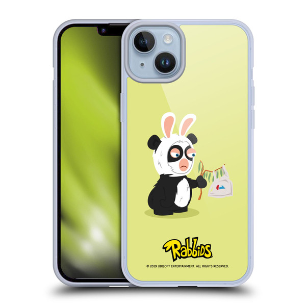 Rabbids Costumes Panda Soft Gel Case for Apple iPhone 14 Plus