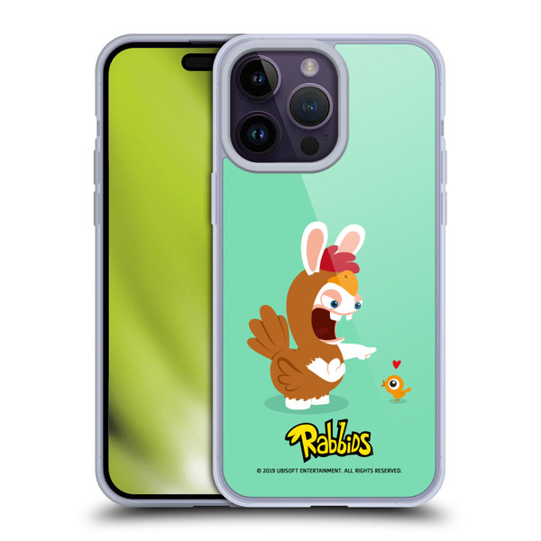 Rabbids Costumes Chicken Soft Gel Case for Apple iPhone 14 Pro Max
