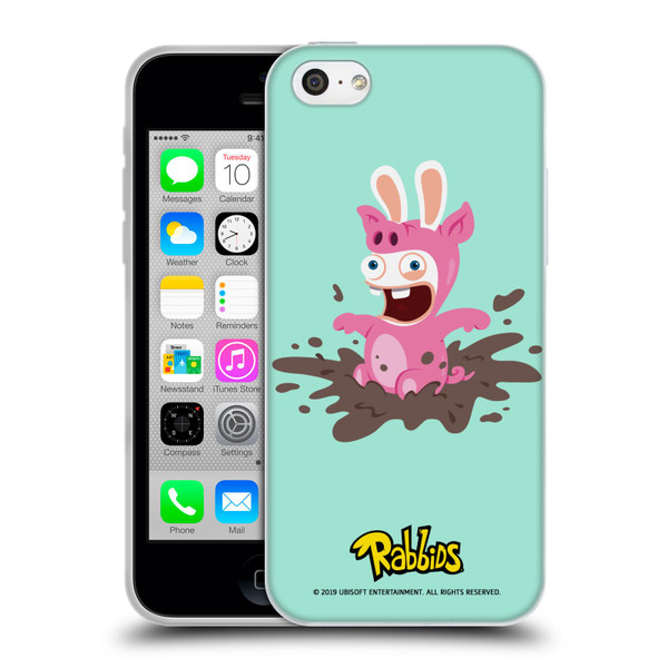 Rabbids Costumes Pig Soft Gel Case for Apple iPhone 5c