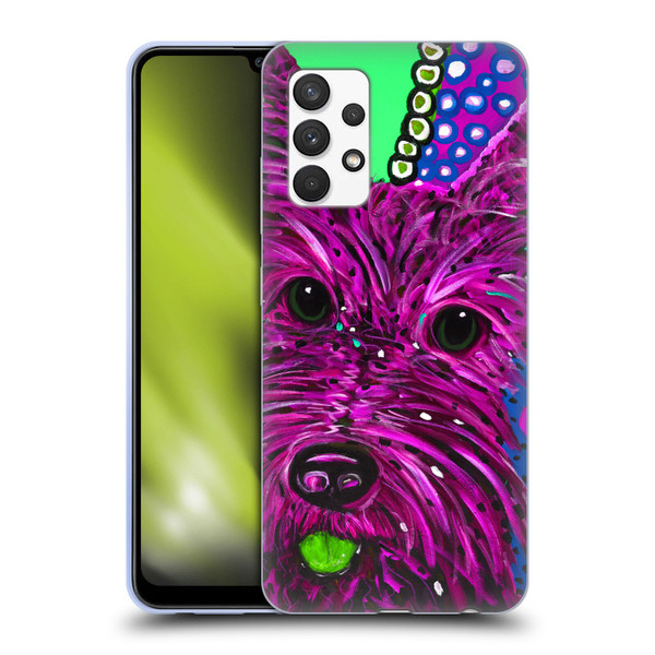 Mad Dog Art Gallery Dogs Scottie Soft Gel Case for Samsung Galaxy A32 (2021)