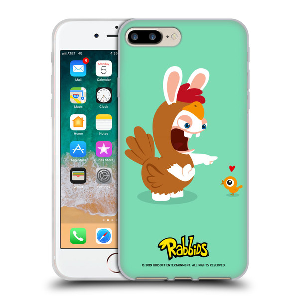 Rabbids Costumes Chicken Soft Gel Case for Apple iPhone 7 Plus / iPhone 8 Plus