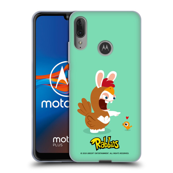 Rabbids Costumes Chicken Soft Gel Case for Motorola Moto E6 Plus