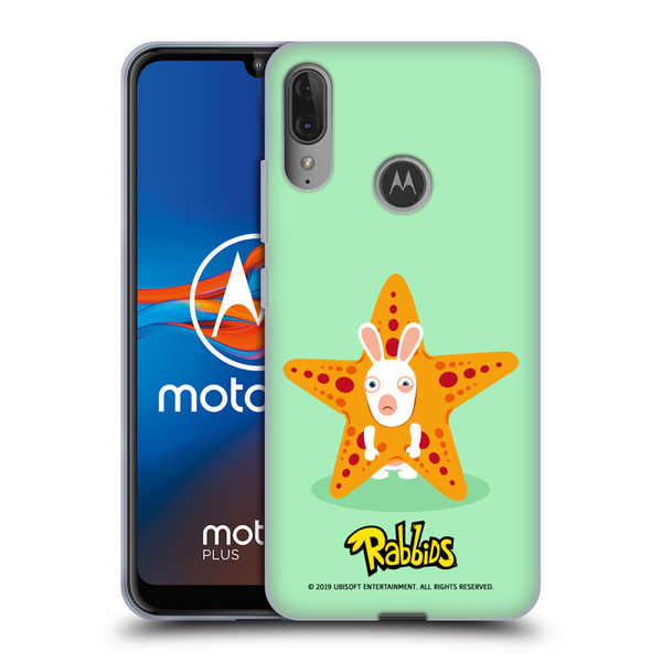 Rabbids Costumes Starfish Soft Gel Case for Motorola Moto E6 Plus