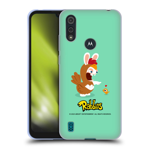 Rabbids Costumes Chicken Soft Gel Case for Motorola Moto E6s (2020)