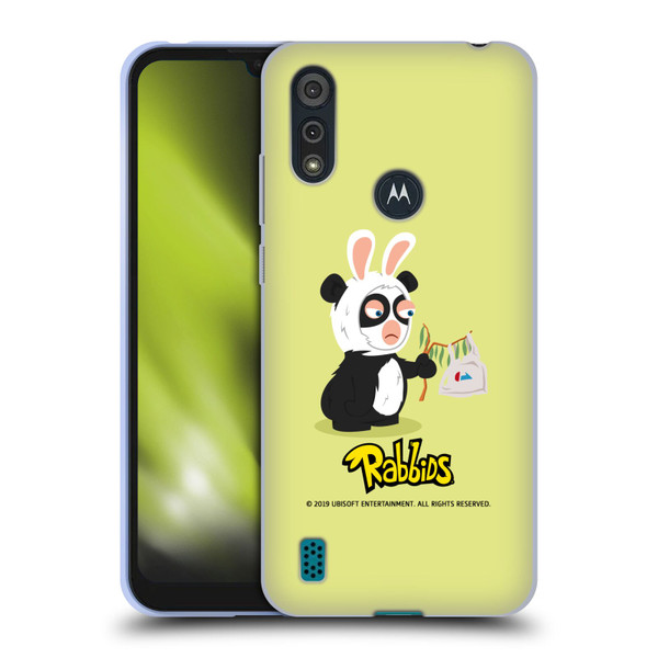 Rabbids Costumes Panda Soft Gel Case for Motorola Moto E6s (2020)