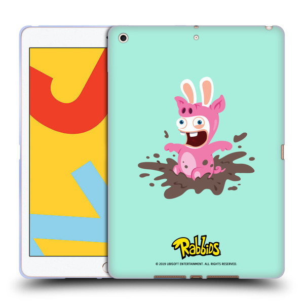 Rabbids Costumes Pig Soft Gel Case for Apple iPad 10.2 2019/2020/2021