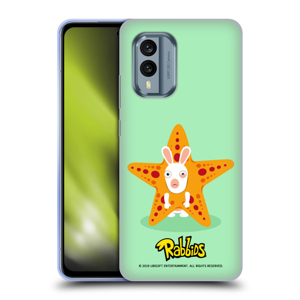 Rabbids Costumes Starfish Soft Gel Case for Nokia X30