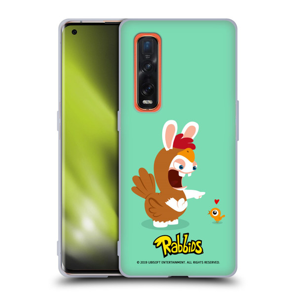 Rabbids Costumes Chicken Soft Gel Case for OPPO Find X2 Pro 5G
