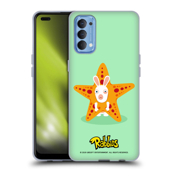 Rabbids Costumes Starfish Soft Gel Case for OPPO Reno 4 5G