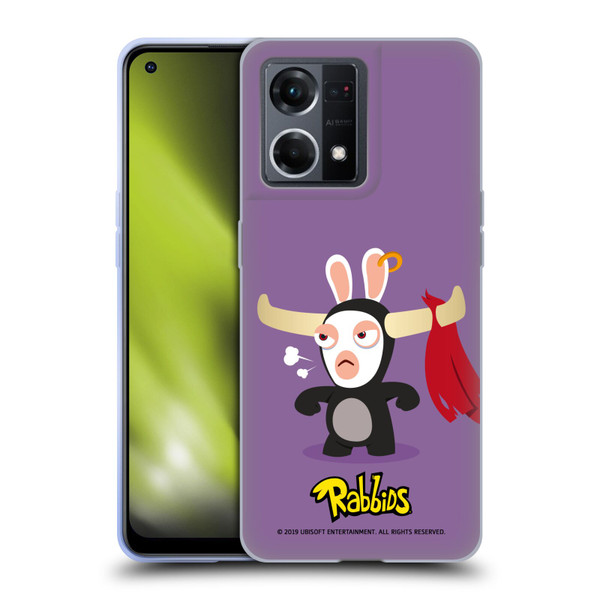 Rabbids Costumes Bull Soft Gel Case for OPPO Reno8 4G