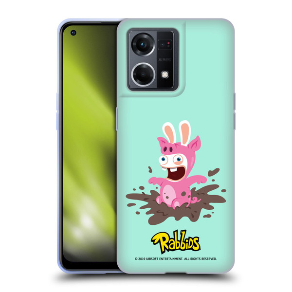 Rabbids Costumes Pig Soft Gel Case for OPPO Reno8 4G