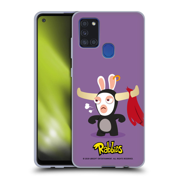 Rabbids Costumes Bull Soft Gel Case for Samsung Galaxy A21s (2020)
