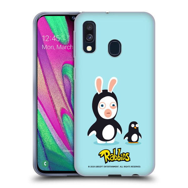 Rabbids Costumes Penguin Soft Gel Case for Samsung Galaxy A40 (2019)