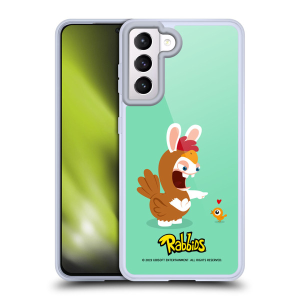 Rabbids Costumes Chicken Soft Gel Case for Samsung Galaxy S21 5G