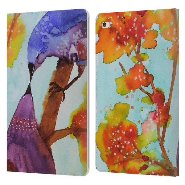 Sylvie Demers Birds 3 Kissing Leather Book Wallet Case Cover For Apple iPad mini 4