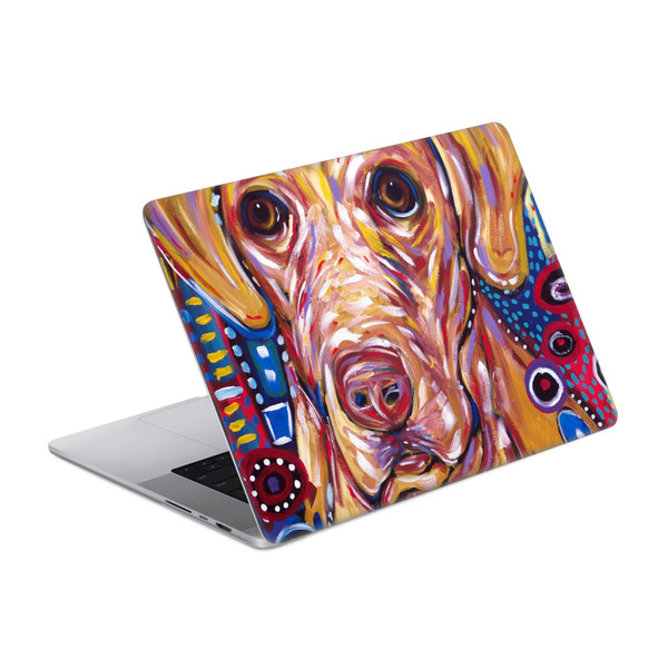 Mad Dog Art Gallery Dogs Yellow Vinyl Sticker Skin Decal Cover for Apple MacBook Pro 14" A2442