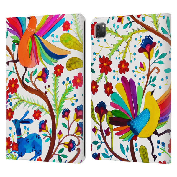 Sylvie Demers Floral Rainbow Wings Leather Book Wallet Case Cover For Apple iPad Pro 11 2020 / 2021 / 2022