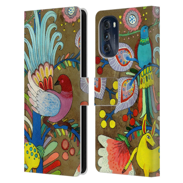 Sylvie Demers Floral Allure Leather Book Wallet Case Cover For Motorola Moto G (2022)