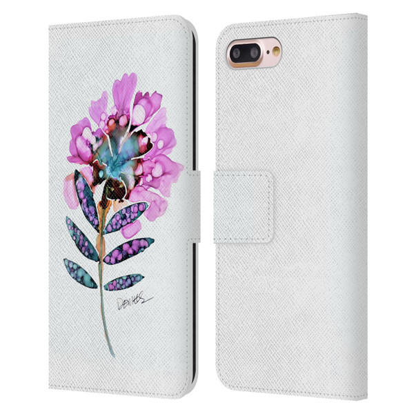 Sylvie Demers Nature Fleur Leather Book Wallet Case Cover For Apple iPhone 7 Plus / iPhone 8 Plus