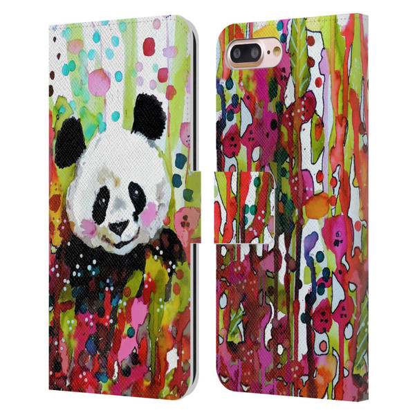 Sylvie Demers Nature Panda Leather Book Wallet Case Cover For Apple iPhone 7 Plus / iPhone 8 Plus