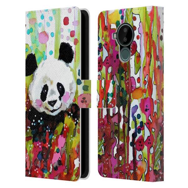 Sylvie Demers Nature Panda Leather Book Wallet Case Cover For Nokia C30