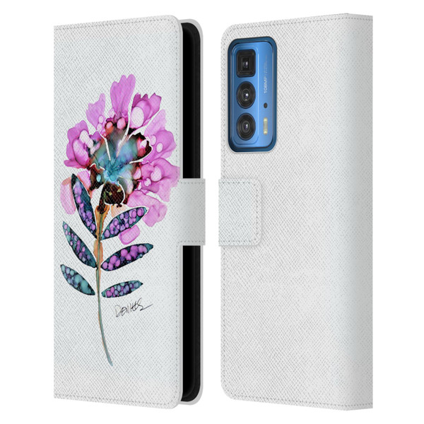 Sylvie Demers Nature Fleur Leather Book Wallet Case Cover For Motorola Edge 20 Pro