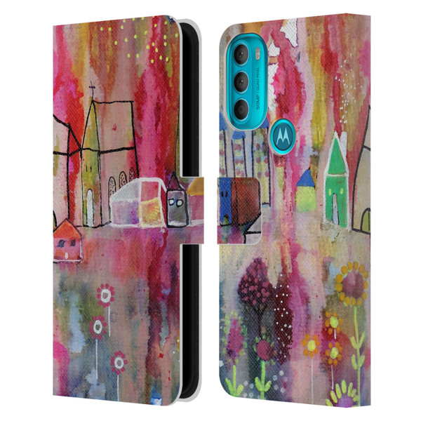 Sylvie Demers Nature House Horizon Leather Book Wallet Case Cover For Motorola Moto G71 5G