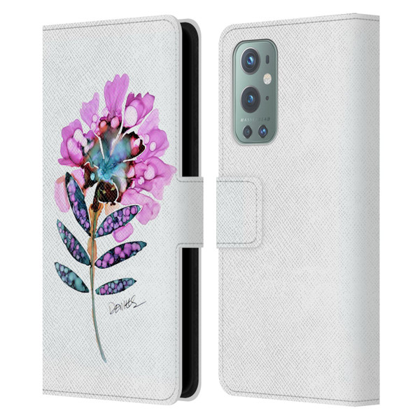 Sylvie Demers Nature Fleur Leather Book Wallet Case Cover For OnePlus 9
