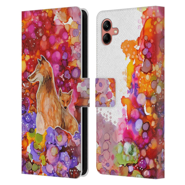 Sylvie Demers Nature Mother Fox Leather Book Wallet Case Cover For Samsung Galaxy A04 (2022)