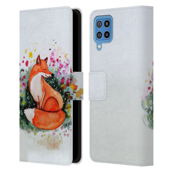 Sylvie Demers Nature Fox Beauty Leather Book Wallet Case Cover For Samsung Galaxy F22 (2021)