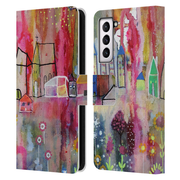 Sylvie Demers Nature House Horizon Leather Book Wallet Case Cover For Samsung Galaxy S21 5G