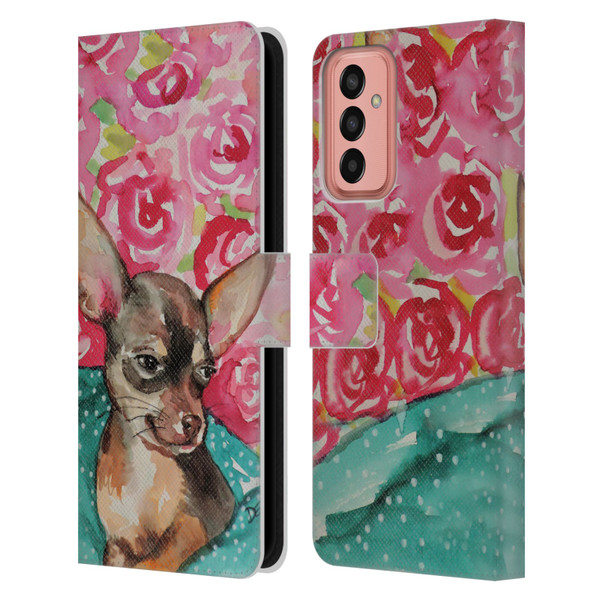 Sylvie Demers Nature Chihuahua Leather Book Wallet Case Cover For Samsung Galaxy M13 (2022)