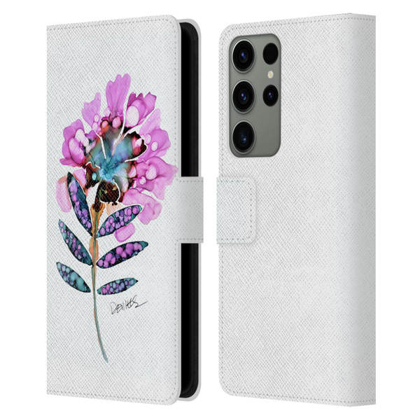 Sylvie Demers Nature Fleur Leather Book Wallet Case Cover For Samsung Galaxy S23 Ultra 5G