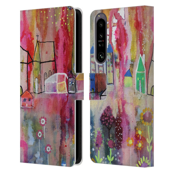 Sylvie Demers Nature House Horizon Leather Book Wallet Case Cover For Sony Xperia 1 IV