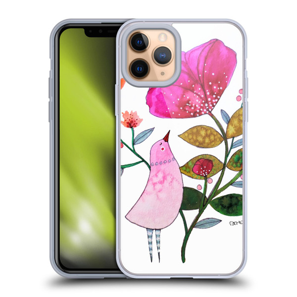 Sylvie Demers Birds 3 Crimson Soft Gel Case for Apple iPhone 11 Pro