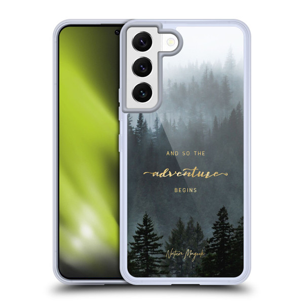 Nature Magick So The Adventure Begins Quote Trees Soft Gel Case for Samsung Galaxy S22 5G