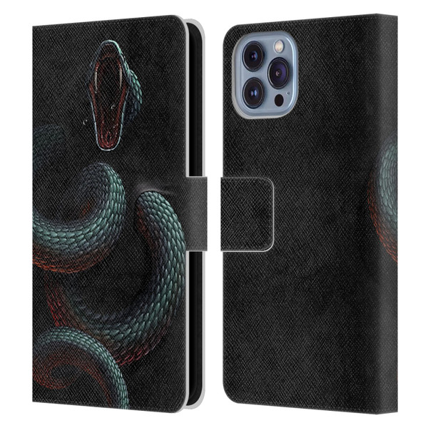 Christos Karapanos Horror 2 Serpent Within Leather Book Wallet Case Cover For Apple iPhone 14